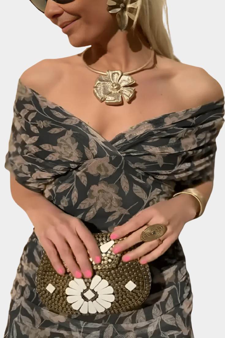 Madison - Elegant Botanical Dress