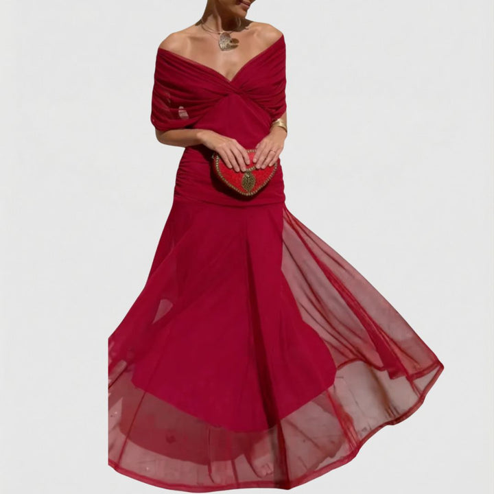 Harper - Elegant Red Dress