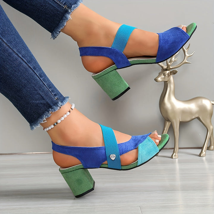 Elara | Cross Strap Comfort Heels